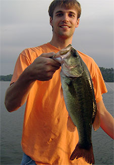 orange shirt guy bass